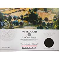 Tarjeta Sennelier Pastel Sec (Papel de lija de grano fino) Bolsa 30x40cm 6 hojas Negro oscuro 360gs